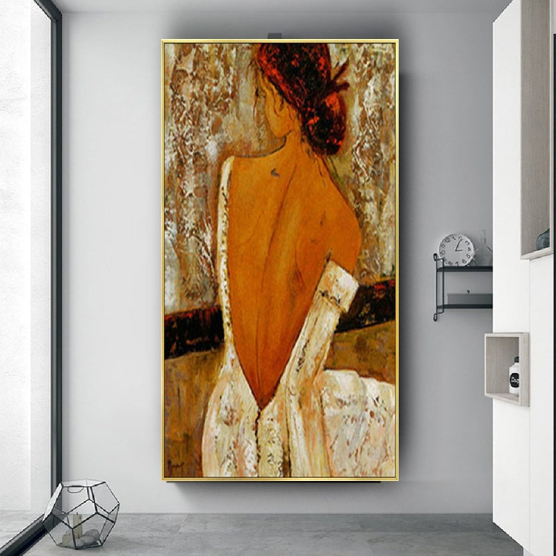 Pintura al óleo sobre lienzo de Picasso dorado, Mural hecho a mano, textura de Metal moderna, arte de pared, imagen para oficina, Bar, hogar, decoración grande