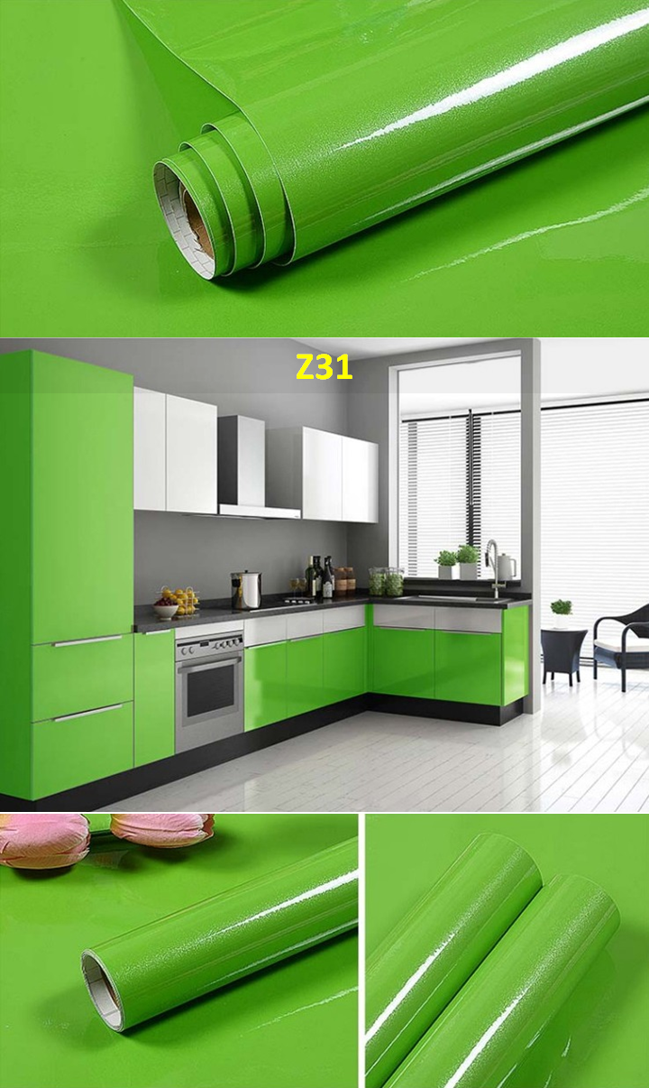 Papel Tapiz Colores Brillantes Vinil Adhesivo Cocina Muebles