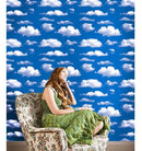 Papel Tapiz De Nubes En El Cielo Azul Autoadherible Pared