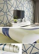 Papel Tapiz Con Patrón Geometrico Rayado Texturizado Pared